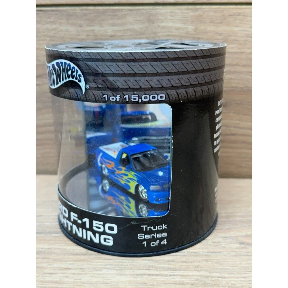 Hot Wheels Ford F-150 Lightning Pickup Oil Can Truck Series 1/15000 Blue 2003